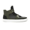 Baskets-noires-kaki Baskets-noires-kaki