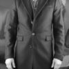 Manteau Rick Taylor noir face manteau noir micro carreaux gris homme rick taylor revolt orleans