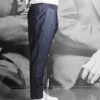 Paolo Pecora pantalon navy rayée côté paolo pecora pantalon toile marine rayée revolt orleans