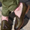 Paradigma chaussure mocassin cuir délavé kaki revolt orléans Paradigma chaussure mocassin cuir délavé kaki revolt orléans