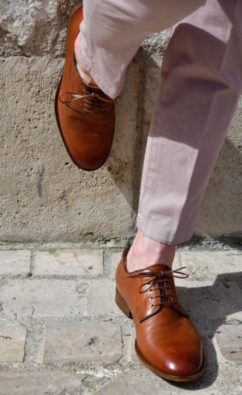 Paradigma chaussure derby délavé chestnut revolt orléans