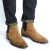 Paradigma boots veau velours miel face Paradigma chaussure boots veau velours ginger revolt orléans