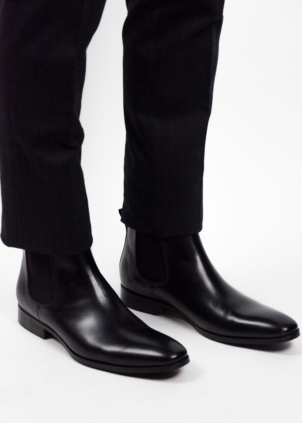 Paradigma chaussure boots cuir noir revolt orléans