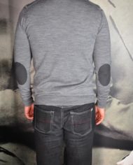 Paolo Pecora pull col v gris dos