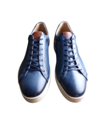 Giorgio sneakers cuir patiné navy revolt orleans
