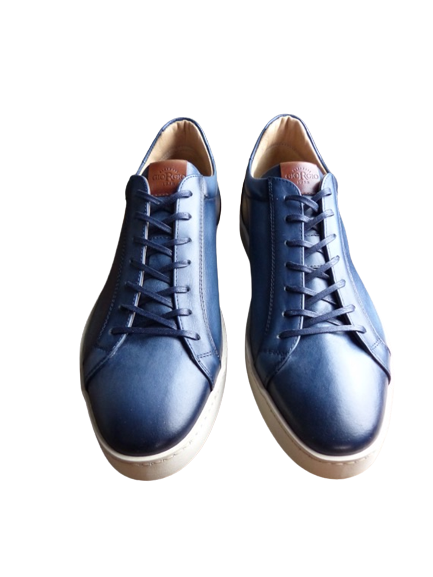 Giorgio sneakers cuir patiné navy revolt orleans