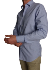 Aglini chemise pied de poule ciel revolt orleans