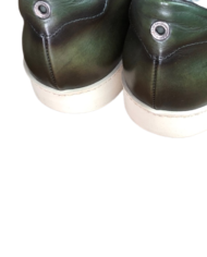 Giorgio sneakers cuir patiné kaki revolt orleans D