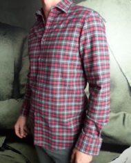 Aglini chemise flanelle de coton carreaux revolt orleans