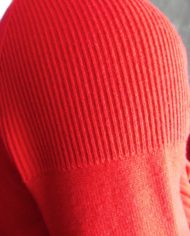 Paolo Pecora Pull rouge détail épaule