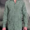 Aglini chemise seersucker carreaux vert revolt orleans Aglini chemise seersucker carreaux vert revolt orleans