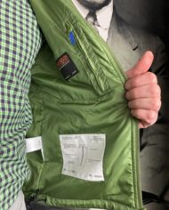 Aspesi gilet s:m vert détail 2