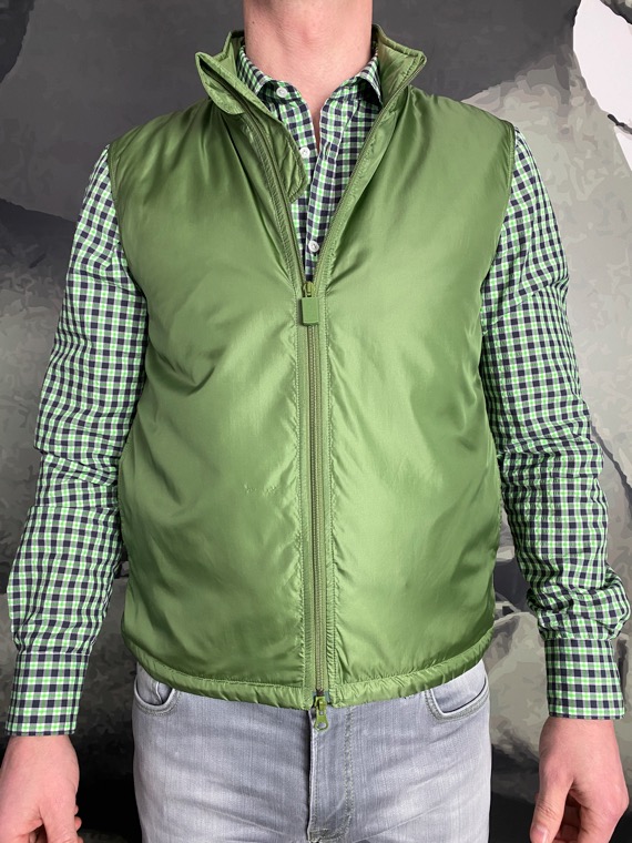 Aspesi gilet sans manches vert revolt orleans