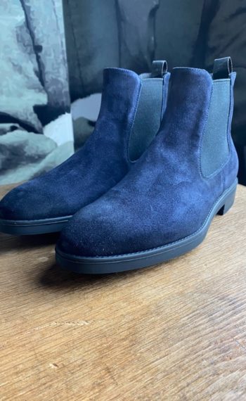 Giorgio boots veau velours navy revolt orleans