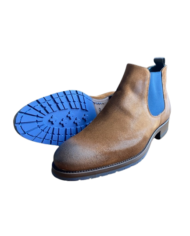 Giorgio boots veau velours cognac patiné revolt orleans