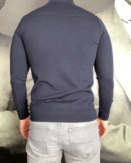 PP pull col zipé navy dos