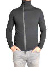 Paolo Pecora cardigan noir laine mérinos revolt orleans