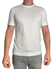 Paolo Pecora t shirt contrasté blanc/gris revolt orleans