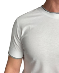 Paolo Pecora t shirt contrasté blanc:gris revolt orleans 2