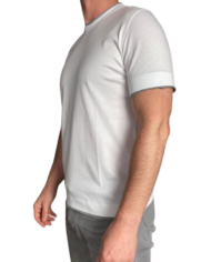 Paolo Pecora t shirt contrasté blanc:gris revolt orleans 3