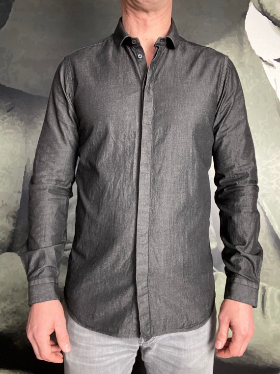 A.Gherardi chemise denim noir revolt orleans