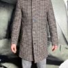 BoB manteau stand carreaux marron marine beige revolt orleans