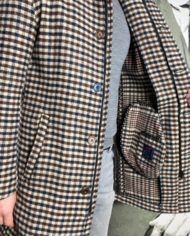BoB manteau stand carreaux marron marine beige revolt orleans