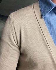 PP cardi beige détail