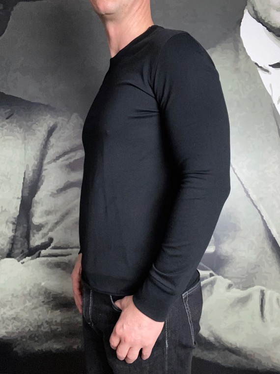 Paolo Pecora tee shirt manches longues noir revolt orleans