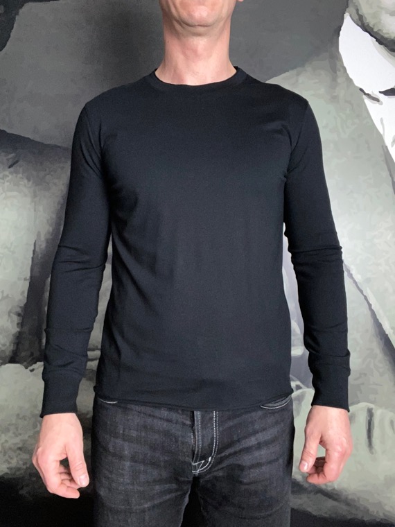 Paolo Pecora tee shirt manches longues noir revolt orleans