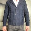 Paolo Pecora cardigan torsade navy revolt orleans