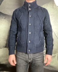 Pp cardi torsade navy face bout