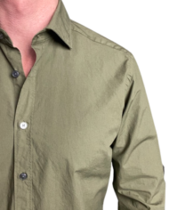 Bagutta chemise coton lavé kaki revolt orleans 3