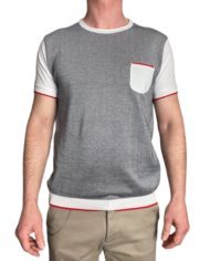 BoB t shirt maille blanc/marine revolt orleans