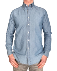 Bagutta chemise denim délavé revolt orleans