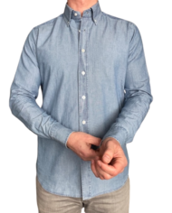 Bagutta chemise denim délavé revolt orleans 2