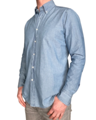 Bagutta chemise denim délavé revolt orleans 4