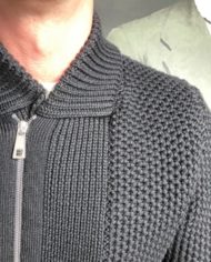 PP cardi noir détail