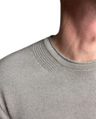 Paolo Pecora pull col rond maille délavée beige revolt orleans 3