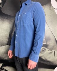Aspesi chemise velours milleraies bleu revolt orleans