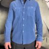 Aspesi chemise velours milleraies bleu revolt orleans