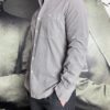 Aspesi chemise velours gris revolt orleans