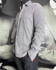 Aspesi chemise velours gris revolt orleans
