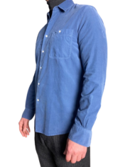 Aspesi chemise velours bleu revolt orleans