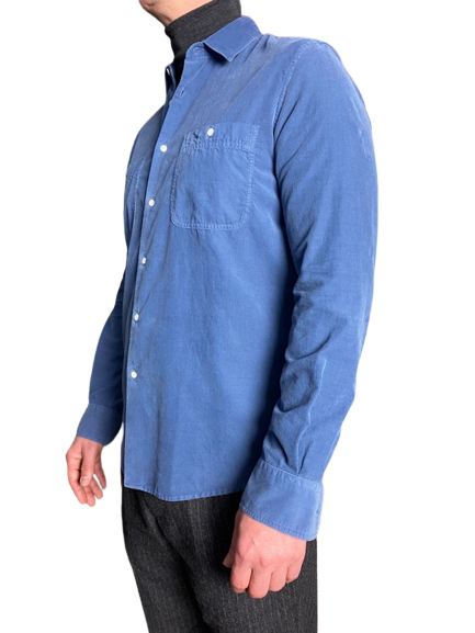 Aspesi chemise velours bleu revolt orleans