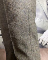 Berwich pant chev kaki tissu