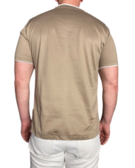 Paolo Pecora t-shirt coton mercerisé beige blanc revolt orleans 3