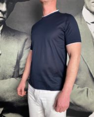 Paolo Pecora t-shirt mercerisé navy gansé revolt orleans