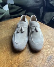Sturlini moc pampilles veau velours grége face