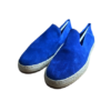 Tagliatore espadrilles veau velours bleu revolt orleans